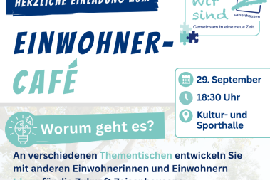 Einwohnercafé am 29. September, 18:30 Uhr